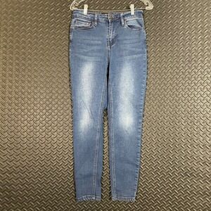 RISE Skinny High Rise Blue Washed Denim Jeans Women's Size‎ 7 Stretchy Comfort
